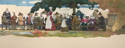 The Thanksgiving Feast by Newell Convers Wyeth
